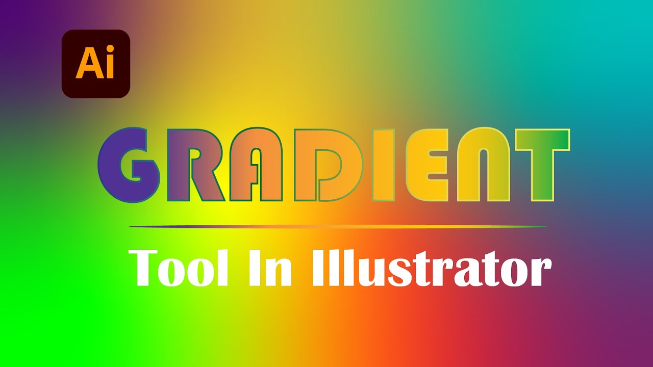 Adobe Illustrator | How to use Gradient Tool |How to Make a Gradient in ...