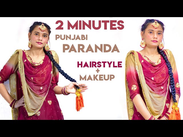 ABS Punjabi Style Parandi Hair Accessories For Women & Girls. Traditional Punjabi  Paranda Parandi Set *