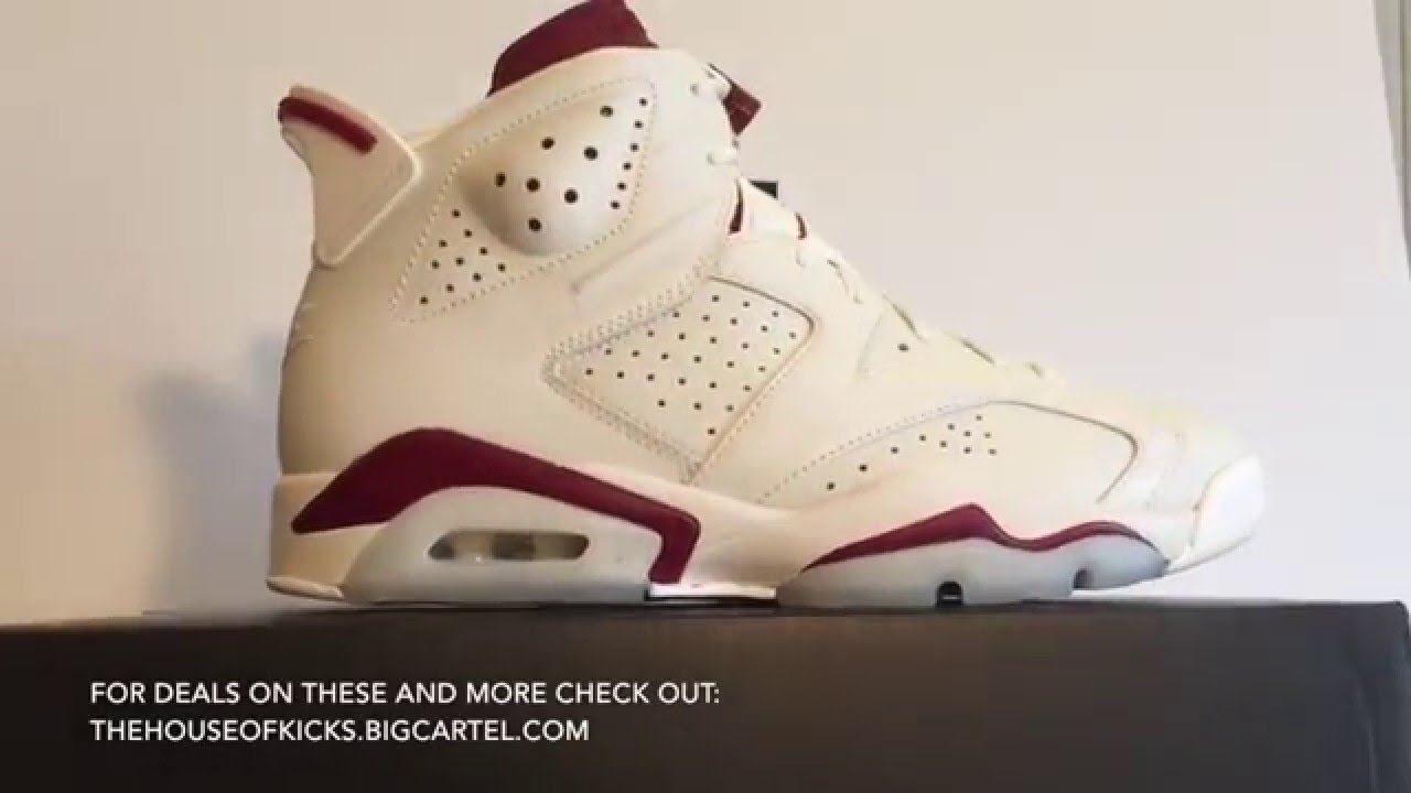 "Maroon" Air Jordan 6 Review+OnFeet w/ Discount Code YouTube
