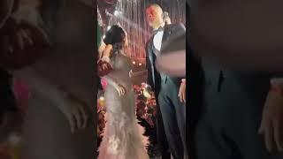 رقص حسن شاكوش مع عروسه ريم وامه وتامر حسني