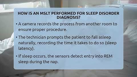 How Is An MSLT Performed For Sleep Disorder Diagnosis? - Sleep Apnea Support Network