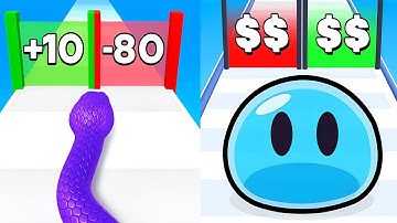 Snake Run Race 3D VS Slime Run Race - All Levels SpeedRun Gameplay Android iOS Ep1