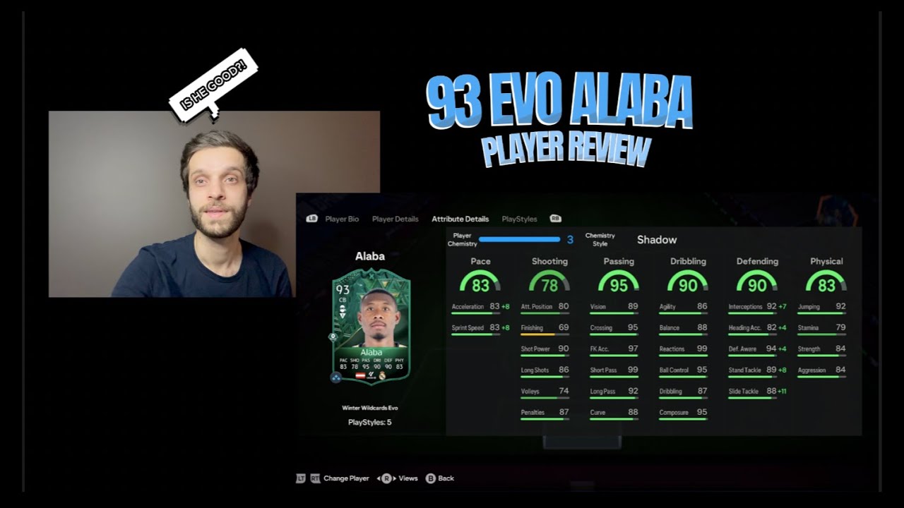 93 EVOLUTIONS "TOTW UPGRADE" AND "PEP LEGACY" DAVID ALABA PLAYER REVIEW | FC 24 ULTIMATE