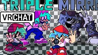 Me preforming fnf triple mirrors in vrchat 