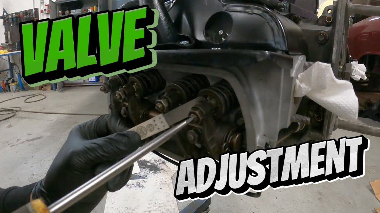 VW aircooled engine Valve clearance adjustment YouTube