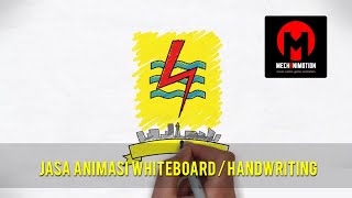 Mechanimotion - Jasa Animasi Handwriting - Logo Ulang Tahun PLN (Perusahaan Listrik Negara)