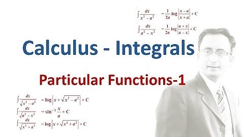 Integration of Particular Functions Part 1