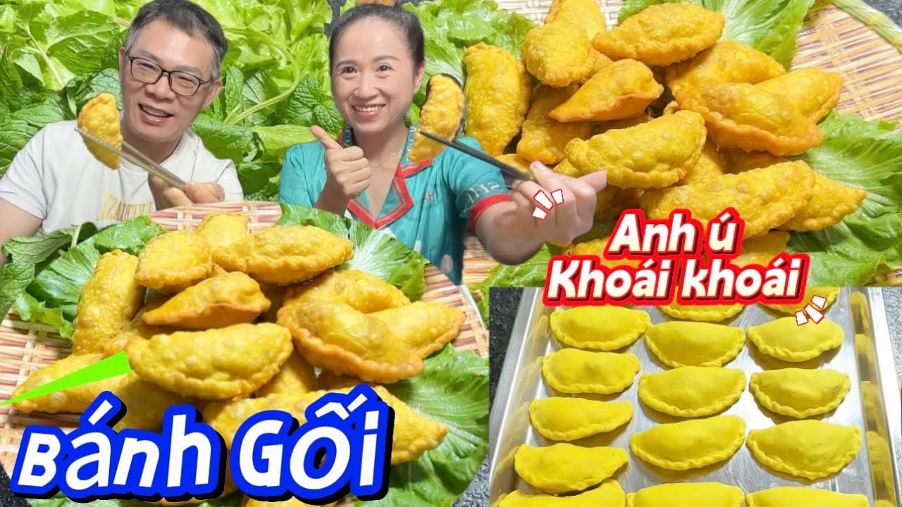 Bí quyết làm Bánh Gối giòn rụm nhân thịt thơm ngon cuộn với rau sống là hết nước chấm