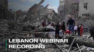 Lebanon Response Webinar Recording | ShelterBox