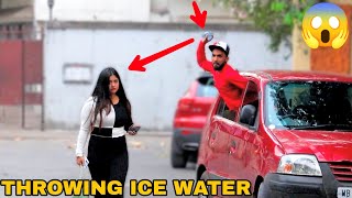 Throwing Ice Water Balloons At People Prank Mouz Prank