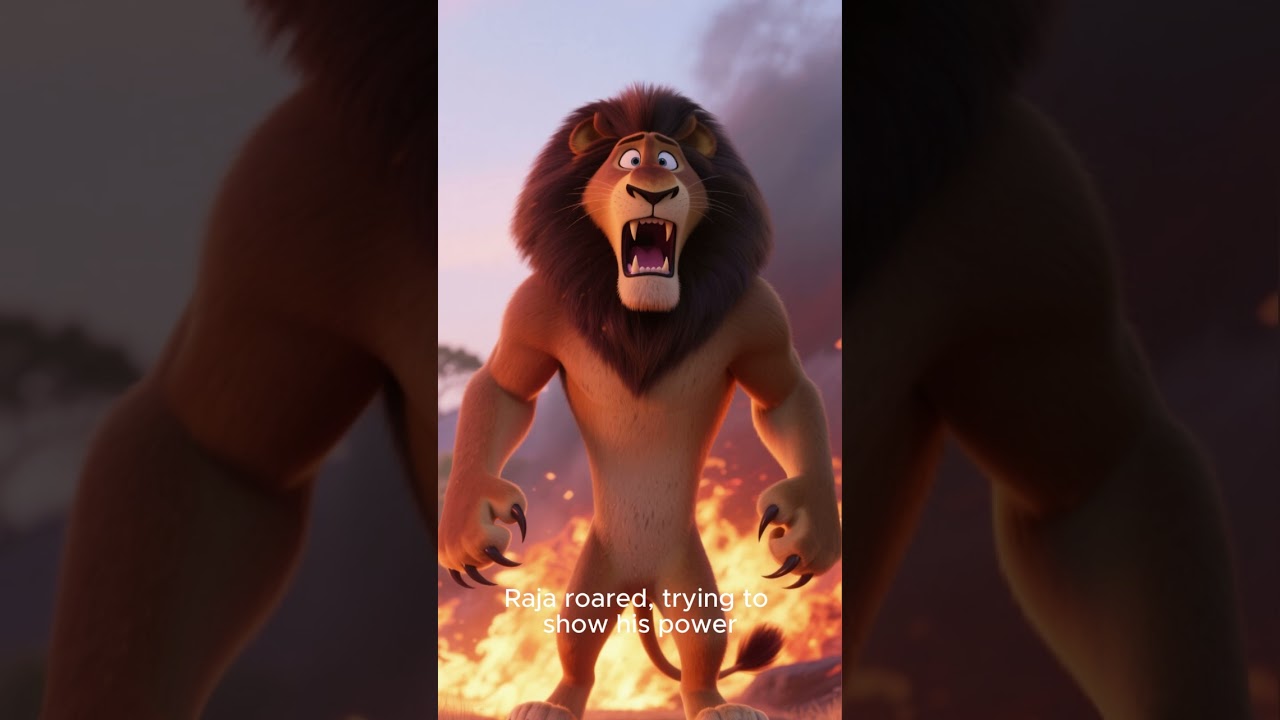 The Brave Elephant and the Lion