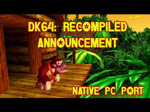 Donkey Kong 64 PC Port Team Calls Out Rival Project for 'Vibe Coding'