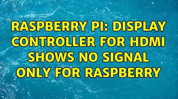 Raspberry Pi: Display controller for HDMI shows no signal only for Raspberry