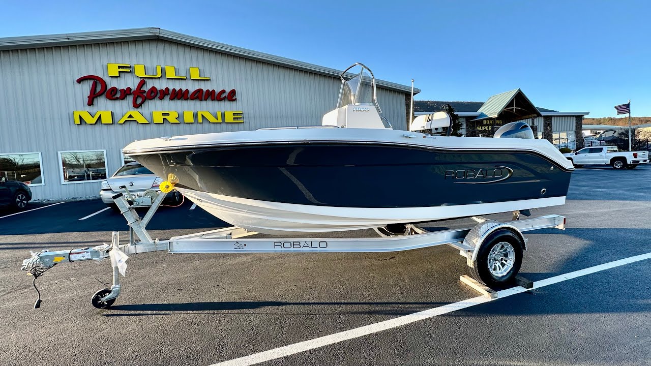 Shark R180 2024 Robalo R180 in Shark Grey, video walkthrough @ Full Performance ...
