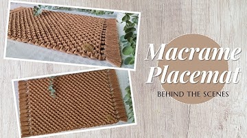 Macrame placemat | Handmade