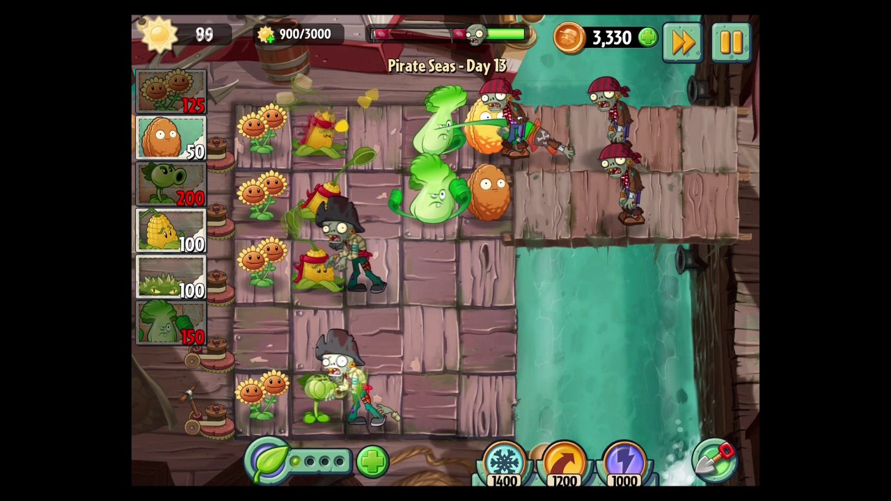 PC] Plants vs. Zombies Online - Pirate Seas - Day 13-4 