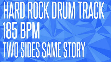 HARD ROCK DRUM TRACK - 185 BPM (FREE)