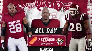 Adrian Peterson Dominated as a True Freshman– Road to Glory