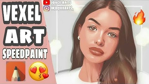 VEXEL ART SPEEDPAINT (lineart, shading, blending) ft. Autodesk sketchbook app