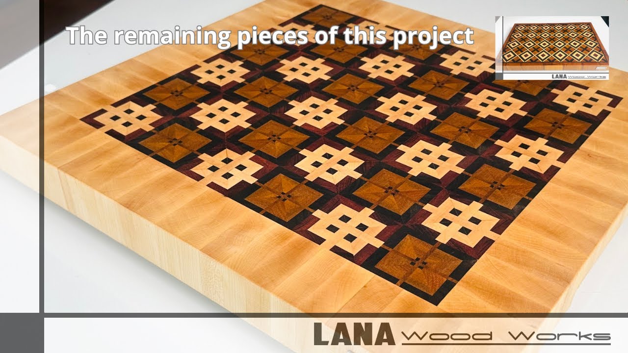 End Grain Cutting Board with Artistic Pattern – A Work of Art in the Kitchen!