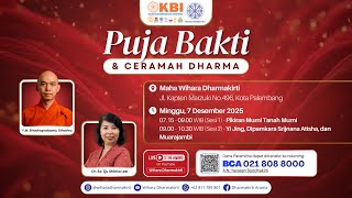 (LIVE) Puja Bakti \u0026 Ceramah Dhamma, 7 November 2025