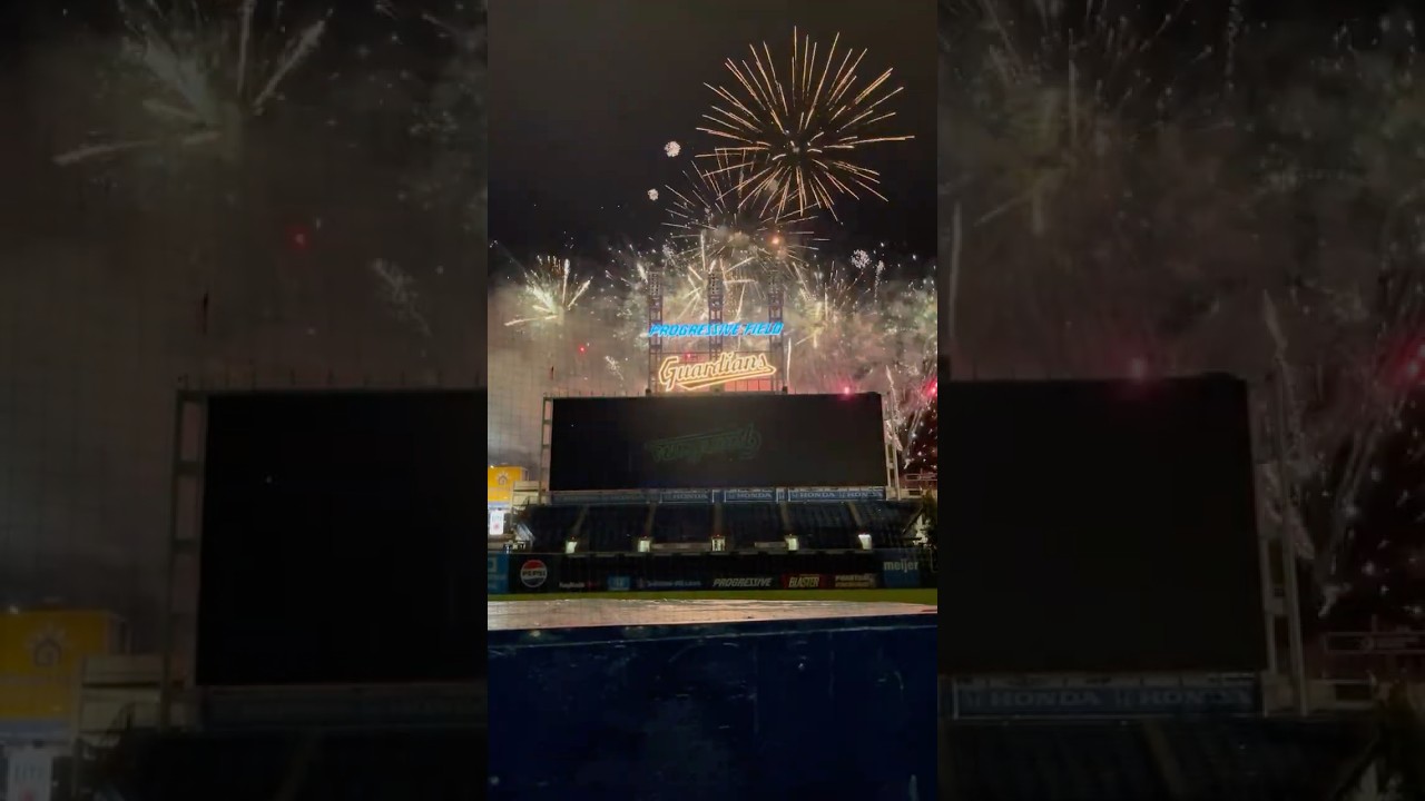 Iron Maiden and fireworks at Cleveland Guardians game! #cleveland #baseball #fireworks #ironmaiden