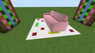 [After Effects] Minecraft scene with sofa (Camera Tracking experiment)