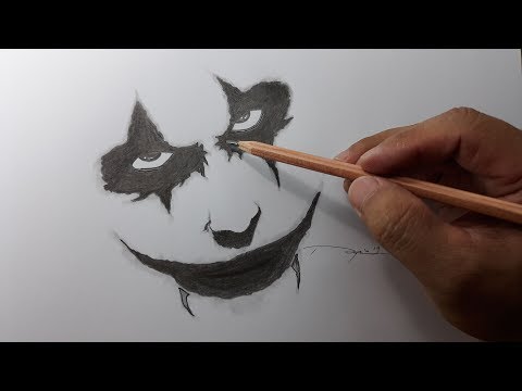 Video: Bagaimana Melukis Joker Dengan Pensil Langkah Demi Langkah?