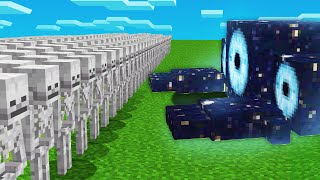 1000 SKELETONS vs VOID MONSTER (Minecraft Mob Battle)