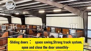 Sliding door horse stable