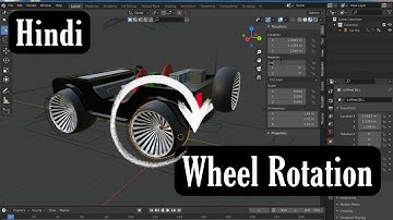 How to do car wheel Rotation in Hindi | Tutorial | Blender 3D | #ytshorts