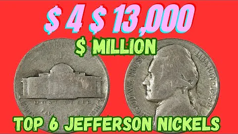 TOP MOST EXPENSIVE USA JEFFERSON NICKELS WORTH A LOT OF MONEY!
