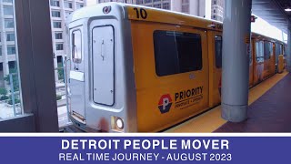 🚇 Detroit People Mover - Real Time Journey - Michigan Avenue to Michigan Avenue