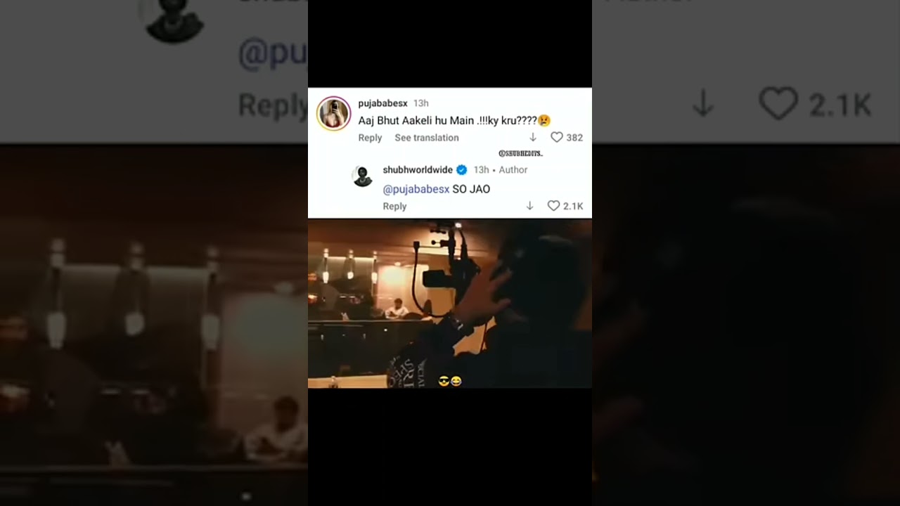 so jao😂 savage shubh reply on supreme song comment 