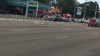 JFRD Engine 31, Rescue 52, Fire 6, JSO on scene of a MVA