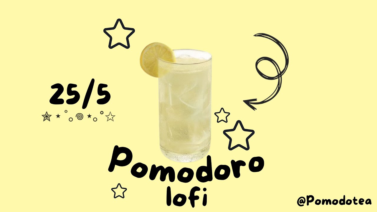 Study with me | Tasty lemonade | 25 - 5 Pomodoro | Lofi - 2 Hours Session