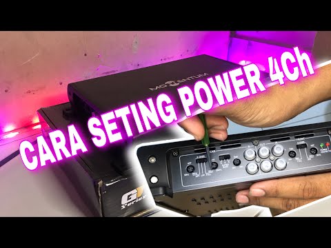 CARA SETING POWER 4CH: HPF/LPF/FULL