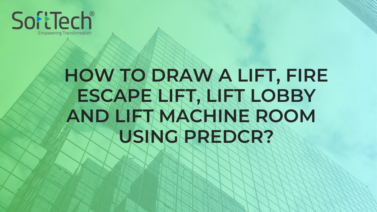 How to draw the lift, fire escape lift, lift lobby, and lift machine ...
