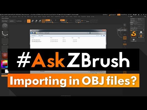 #AskZBrush: “What are the steps to import in two OBJ files and create a single tool?”