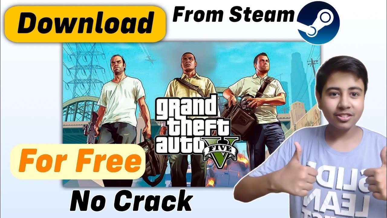 How to download GTA 5 for free from steam *No Crack* with online play 