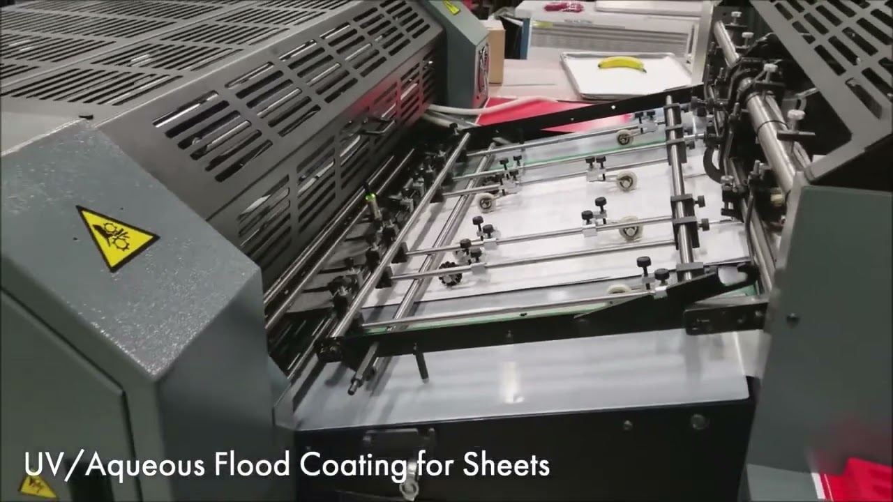 UV and water based coating machines for topical co