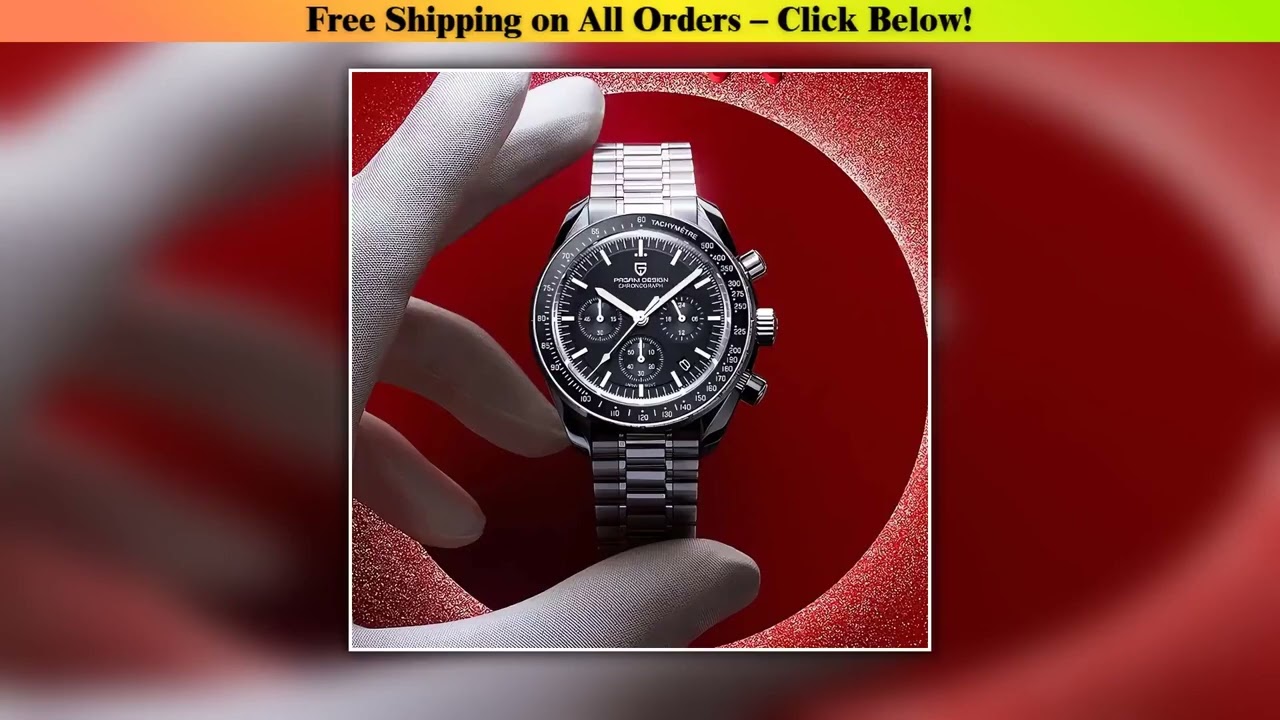 PAGANI DESIGN Moon Watches Men Quartz Watch For Men Auto Date Speed Sport Chronograph AR Sapphire