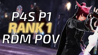 [FF14 6.05] P4S P1 RDM PoV - 5:49 - Rank 1 (9092.5 rDPS)