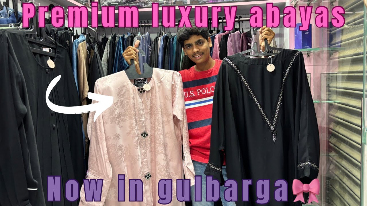 NEW Dubai and Kuwaiti abaya shop now in GULBARGA 🎀|must watch |musaibvlogs 
