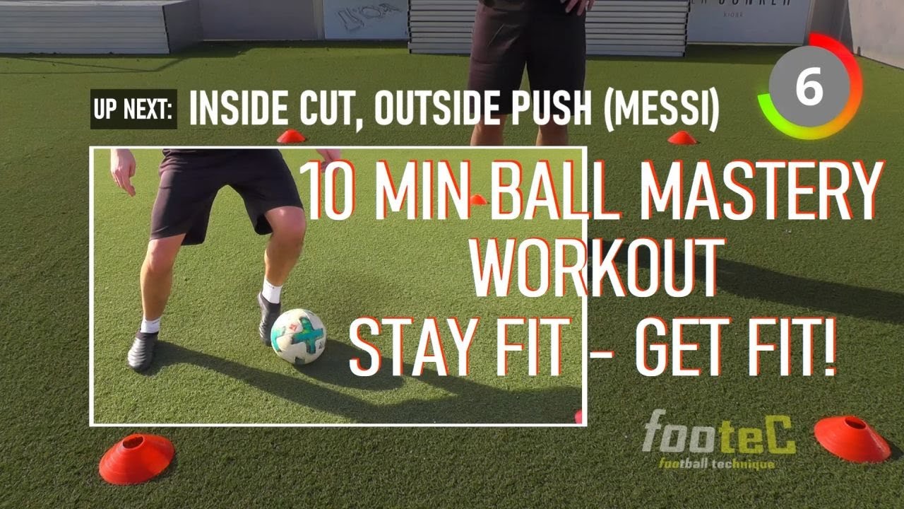 Ball Mastery WORKOUT FOOTBALL I Coerver Coaching ANYWHERE! Soccer