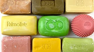 Cutting vintage soap. Carving retro soap. ASMR Soap.