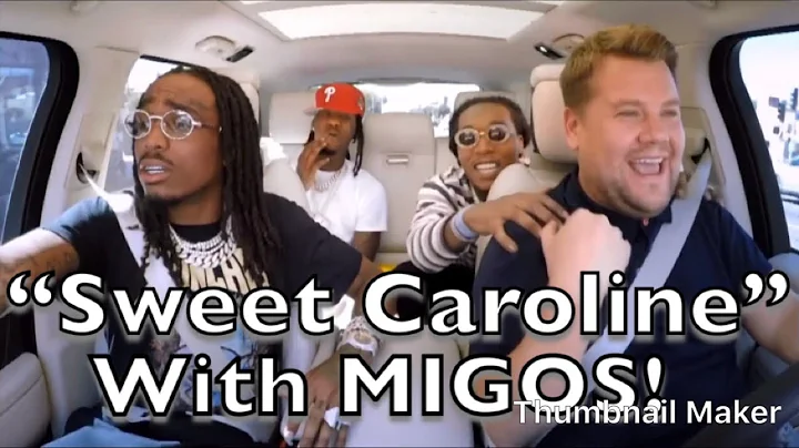 MIGOS KILLS SWEET CAROLINE with James Corden!!