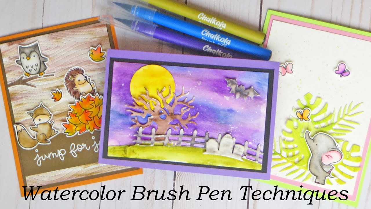 How to Draw a Portrait Using Watercolor Brush Pens - Chalkola