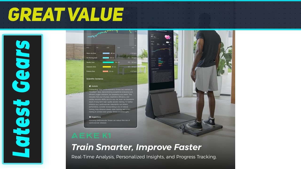 `AEKE Fitness Mirror K1: Идеальный домашний тренажерный зал с искусственным интеллектом без подпи...