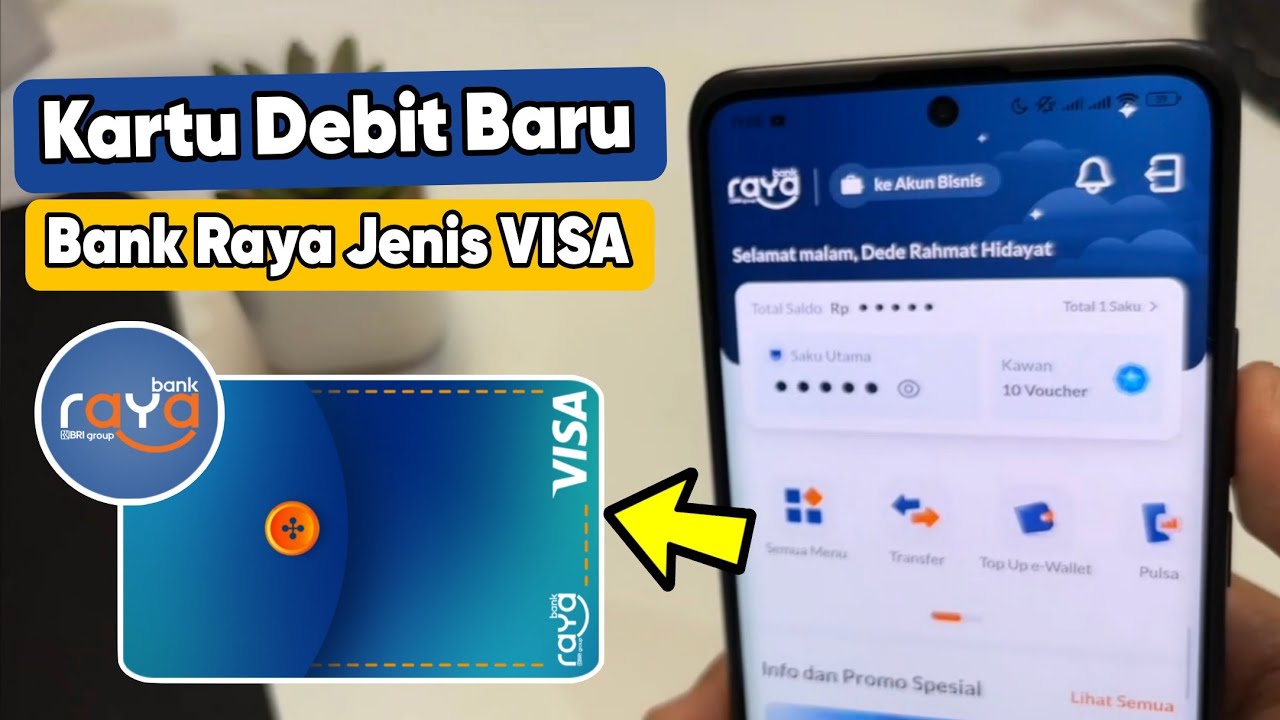Akhirnya Bank Raya Ada Kartu Debit VISA - Request Gratis! - YouTube